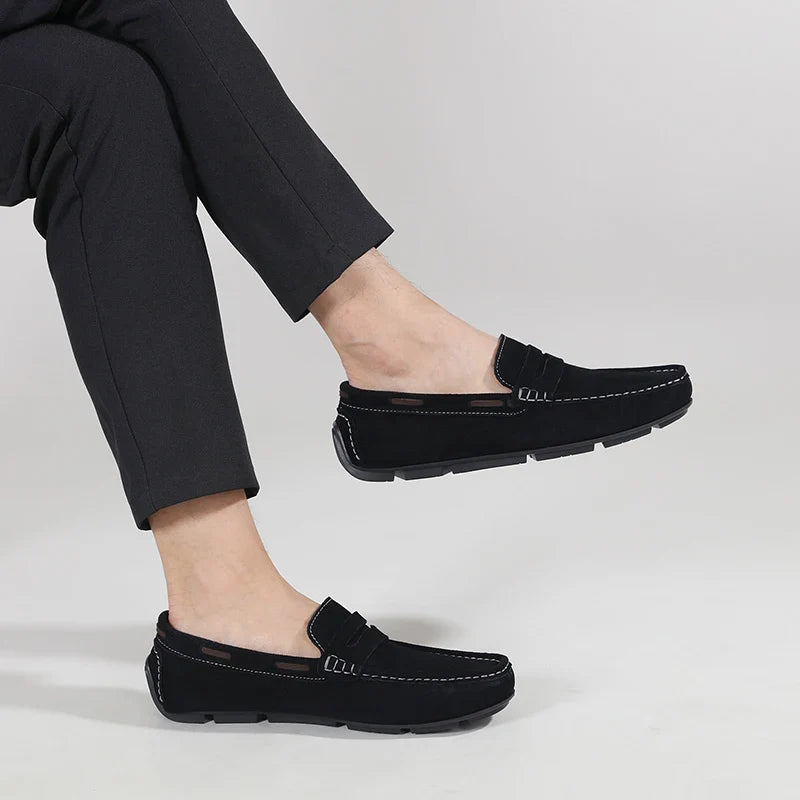 Mocasines Fletro de ante auténtico