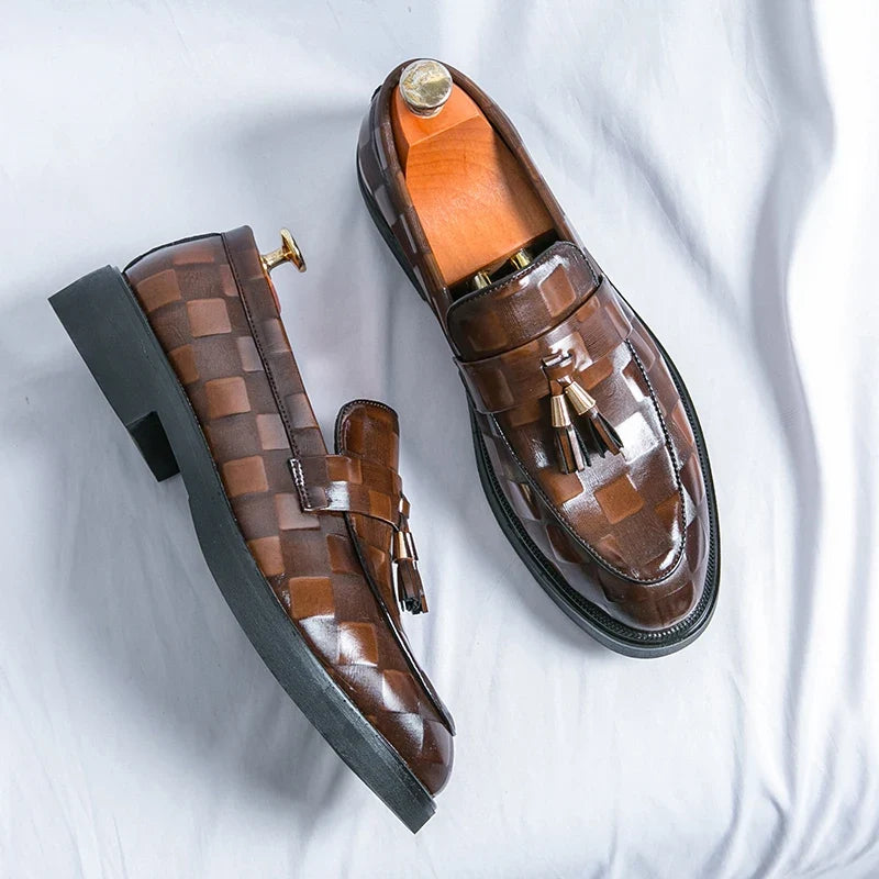 Lorenzo loafers i äkta läder