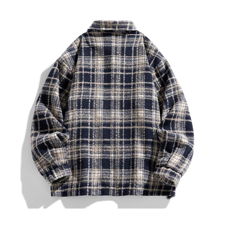 Veste classique en cachemire à carreaux