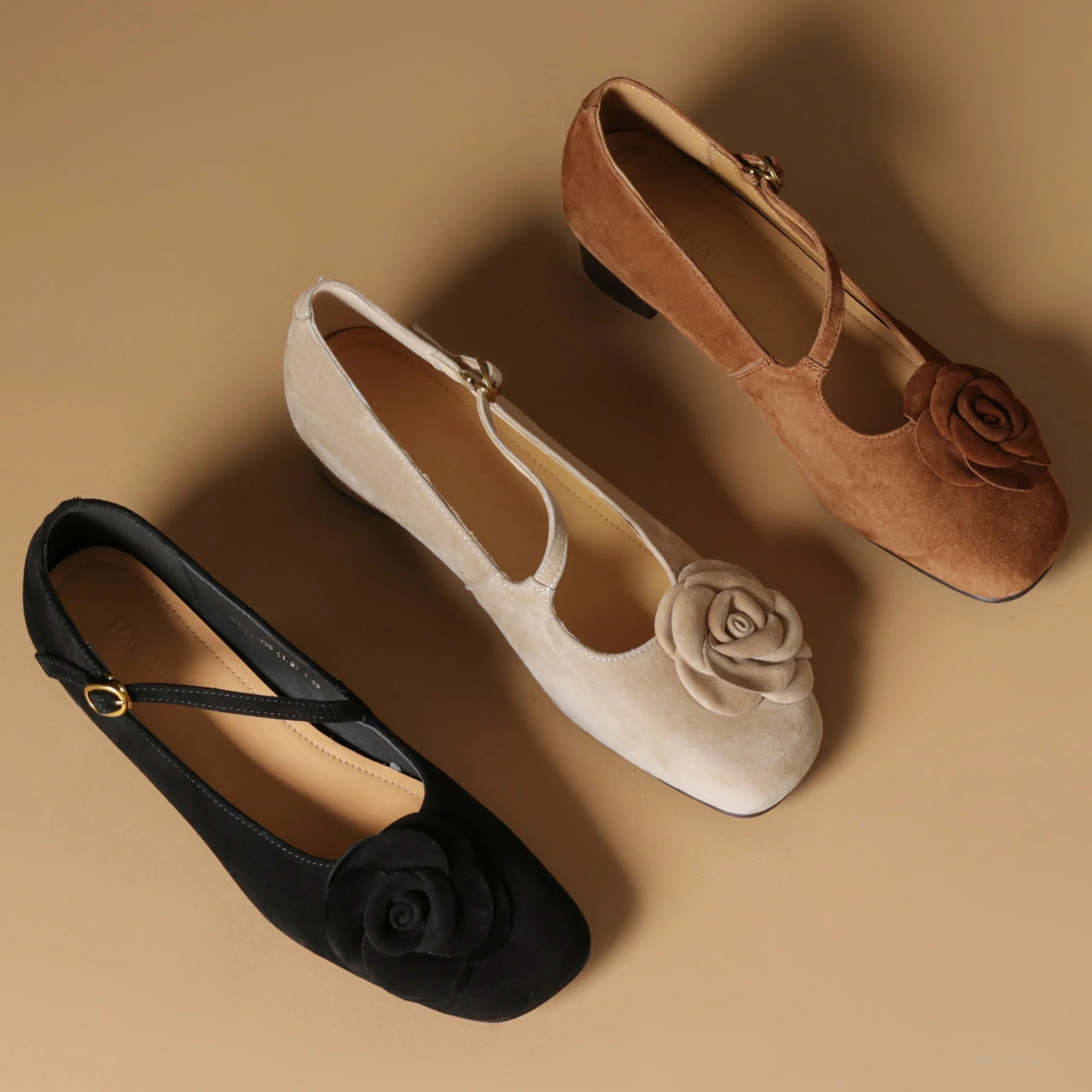 THEORA SUEDE MARY JANE HEELS