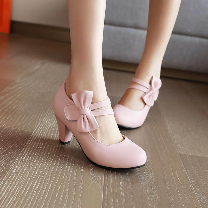 BELLA BOW HEELS
