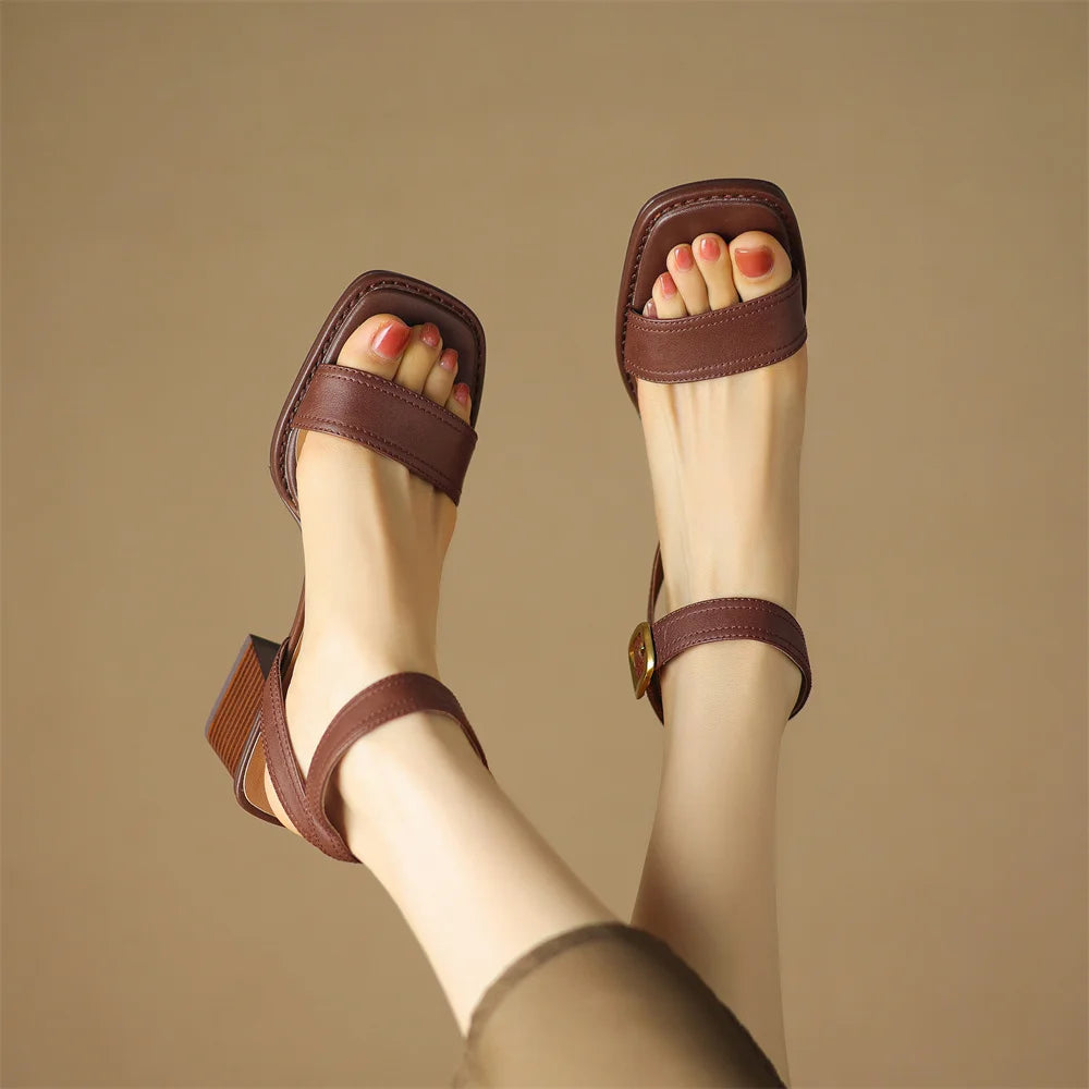 AGNIT VINTAGE LEATHER SANDALS