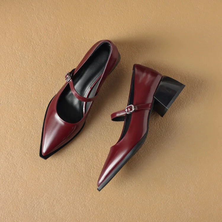 Tacones Allure de cuero genuino