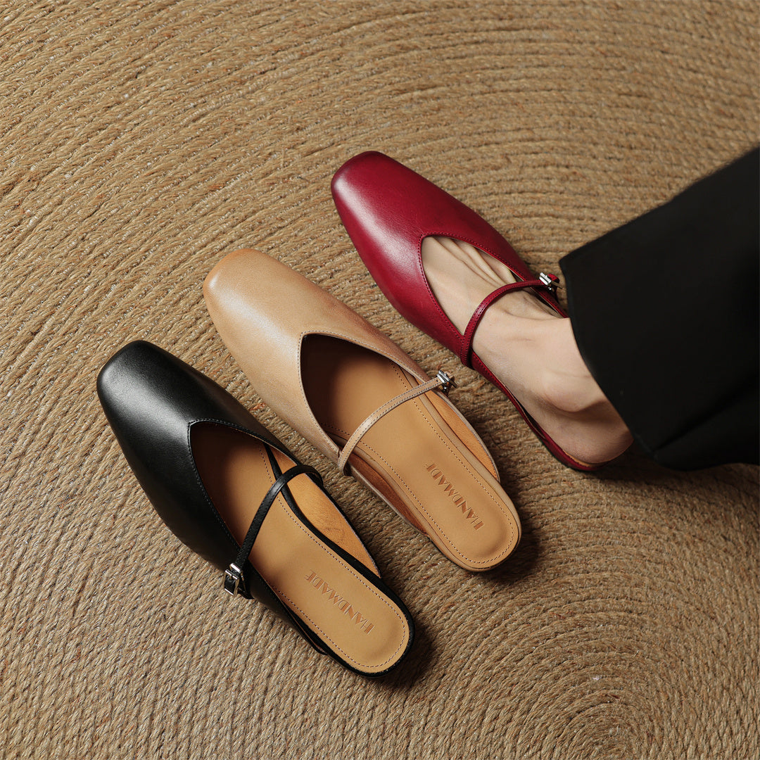 Mules Miral in vera pelle