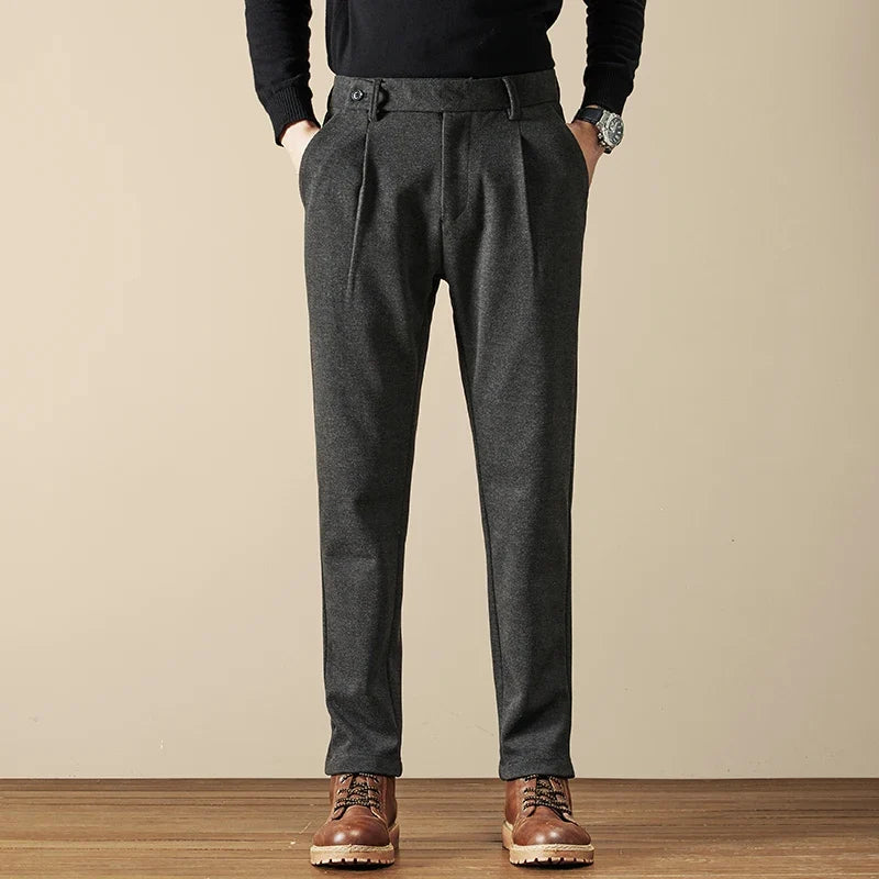 Wool Slim Fit Pants