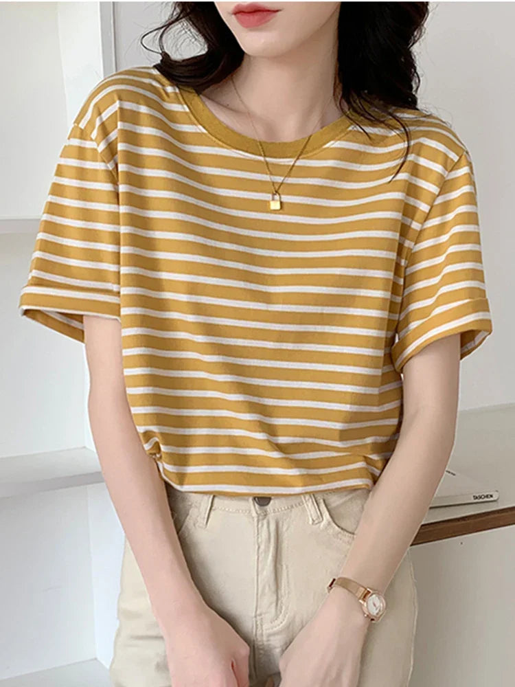 Camicia in cotone a righe Joslyn