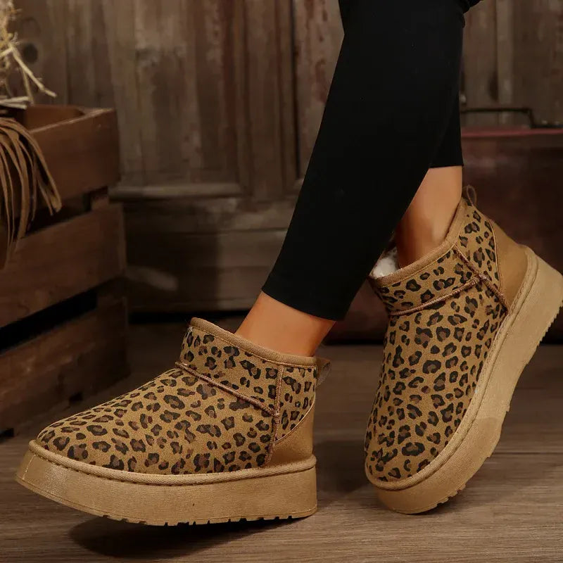 Leopard Vinterstøvletter