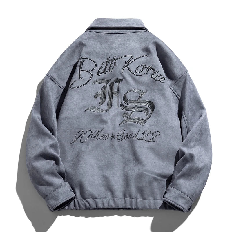 Blouson aviateur en daim