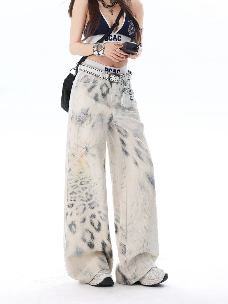 ALIZEE ANIMAL-PRINT JEANS