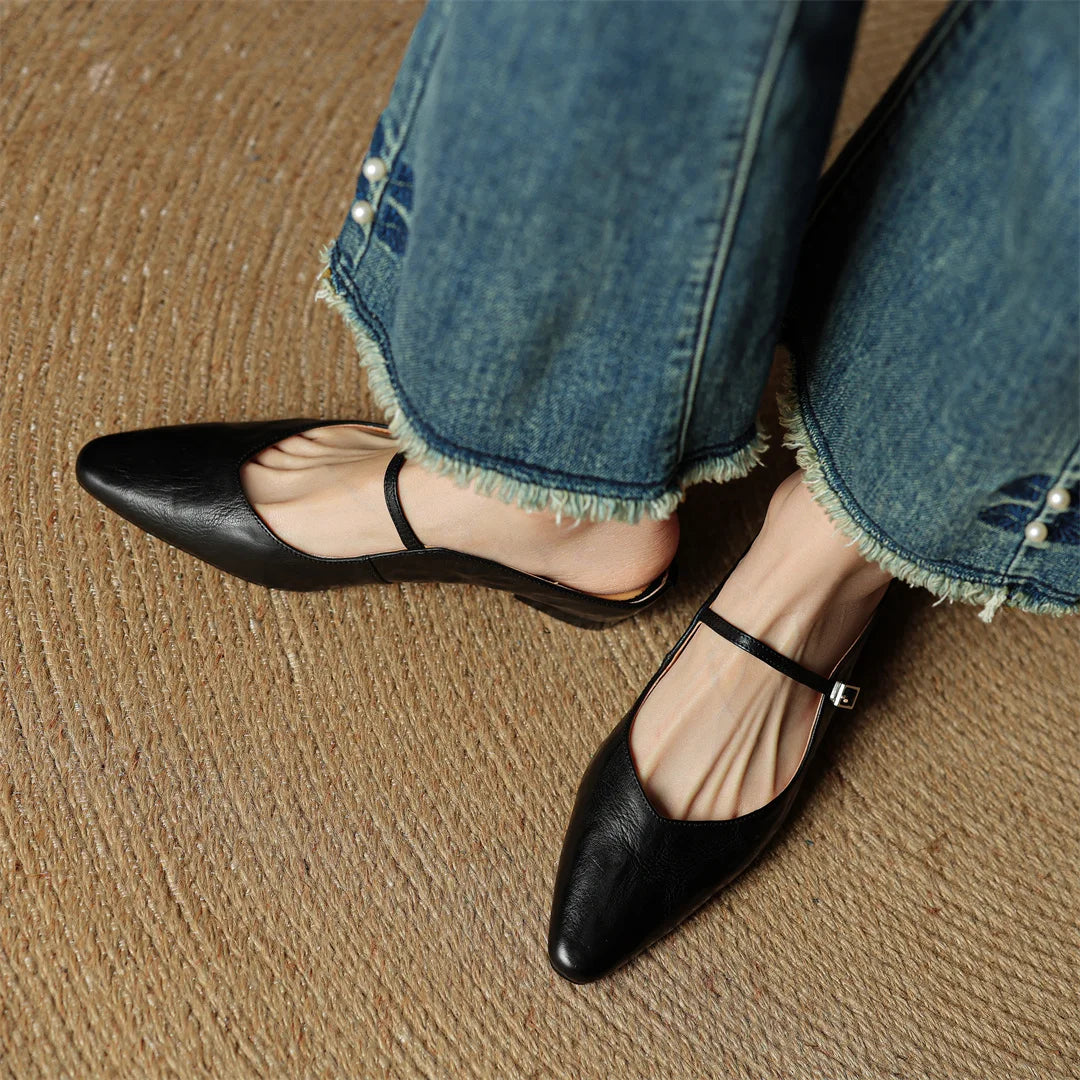 EVELIS GENUINE LEATHER MULES