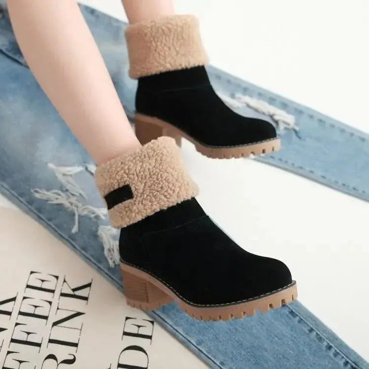 VENZO FLEECE ANKLE BOOTS