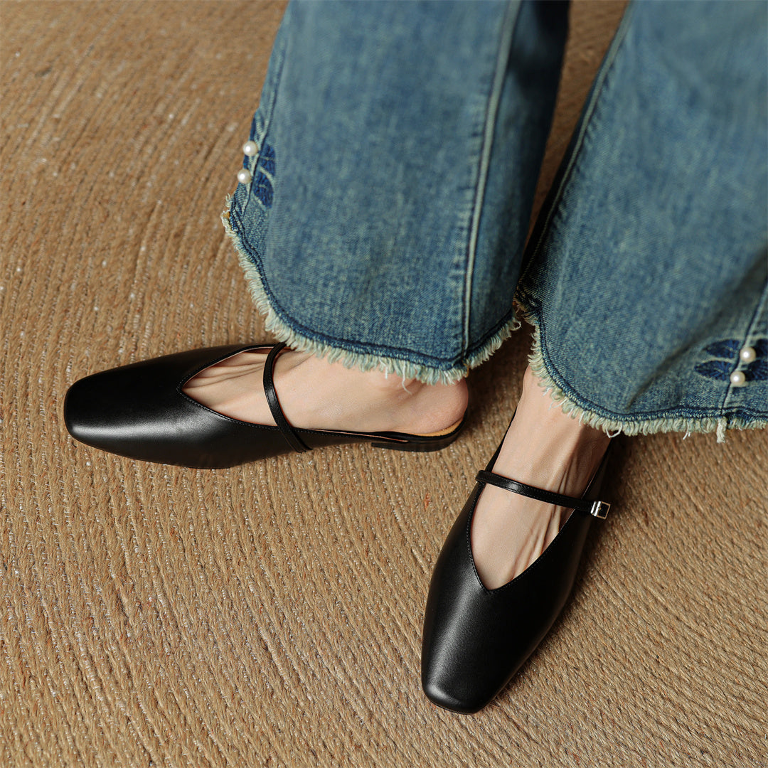 Mules Miral in vera pelle