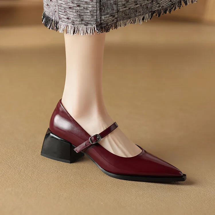 Tacones Allure de cuero genuino
