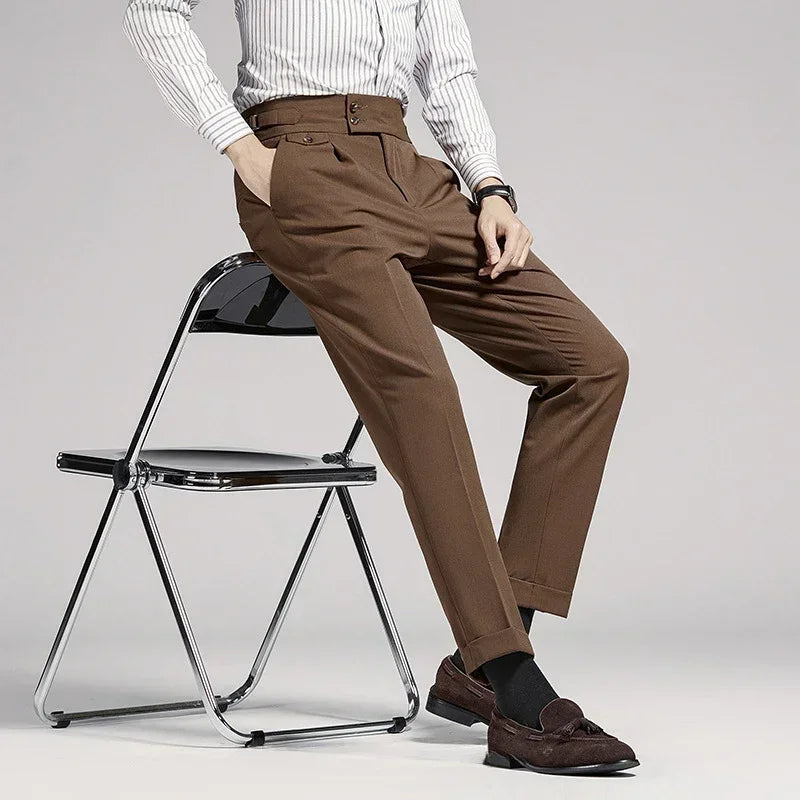Pantaloni a pieghe Old Money