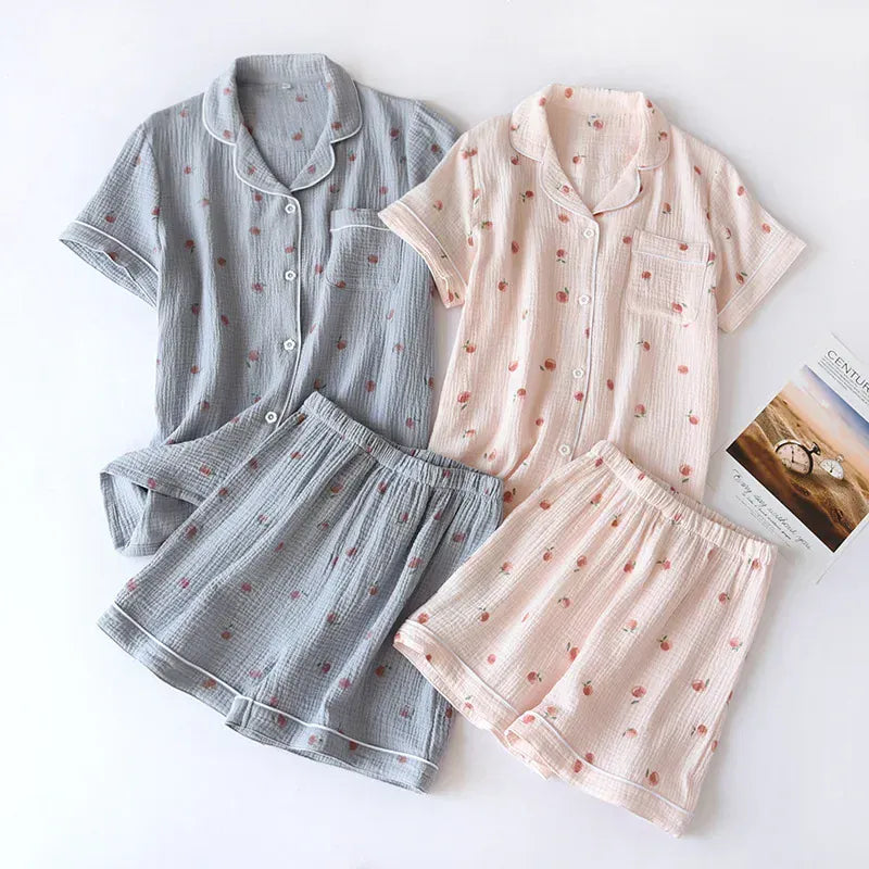 Conjunto de pijama de algodón Haven