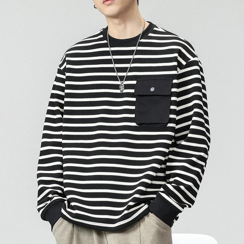 Urbaner Streifenpullover
