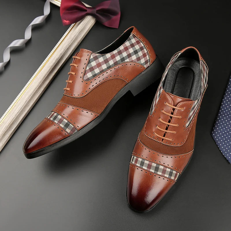 EVANDER CHECK OXFORDS
