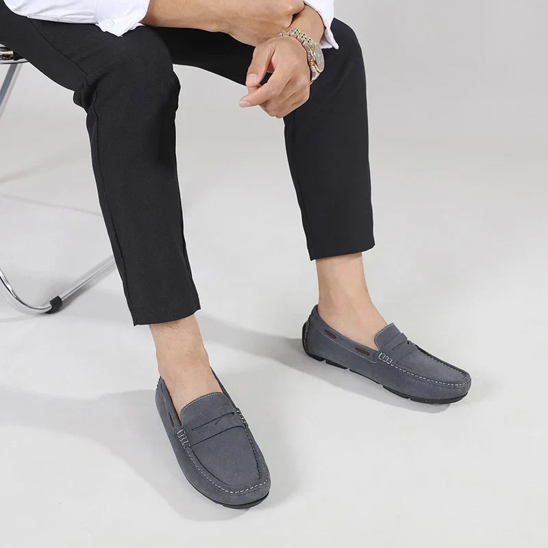 Mocasines Fletro de ante auténtico