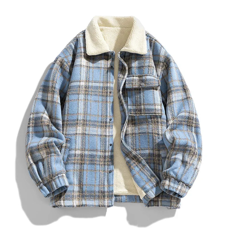 Veste classique en cachemire à carreaux