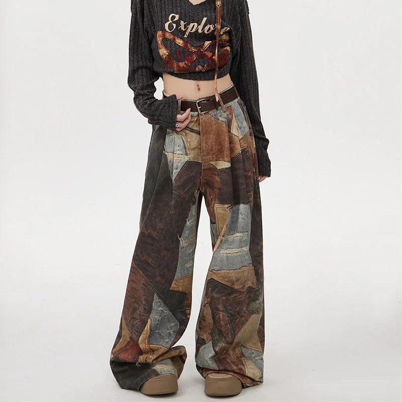 LAVINIA PATCHWORK TROUSERS