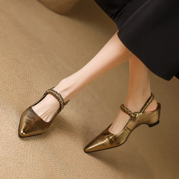 Aurelie flettet slingback