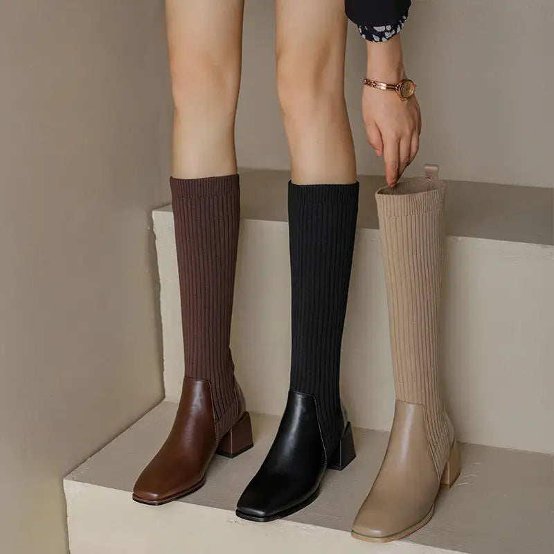 MONTREUIL KNIT BOOTS