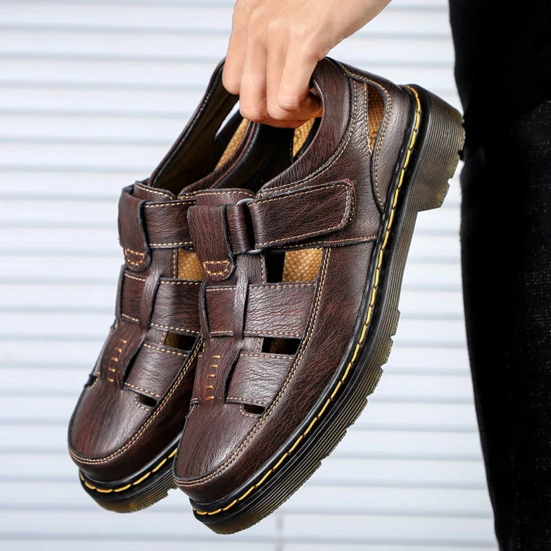 Sandalias Travi de cuero genuino