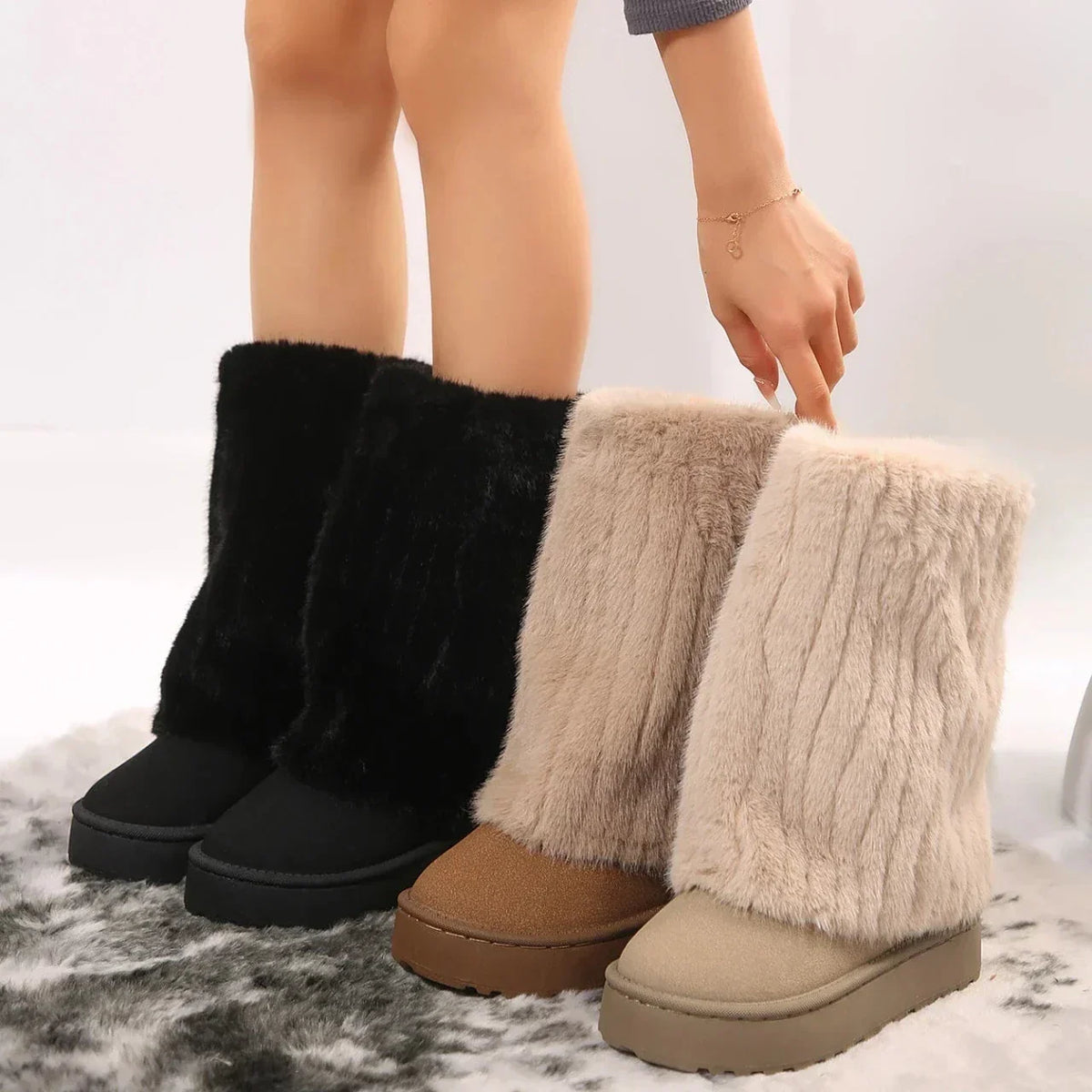 Bottes en fourrure Raila