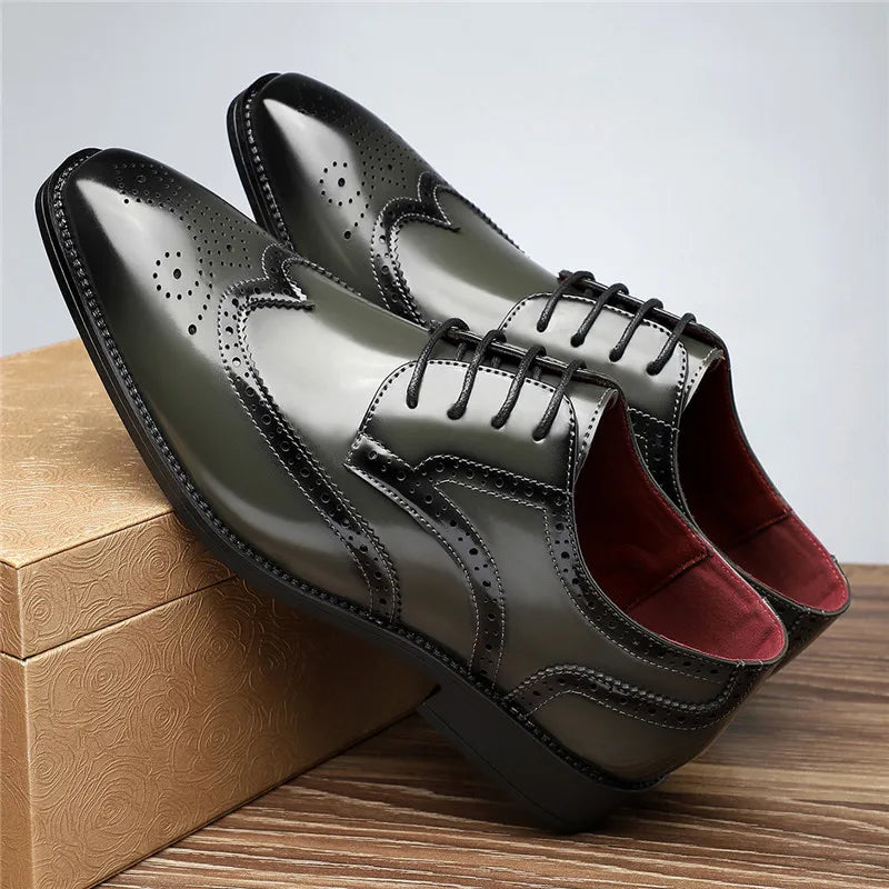 ALDRIDGE GENUINE LEATHER OXFORDS