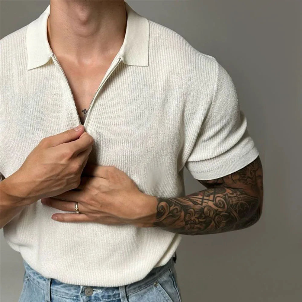 Polo Contour con zip