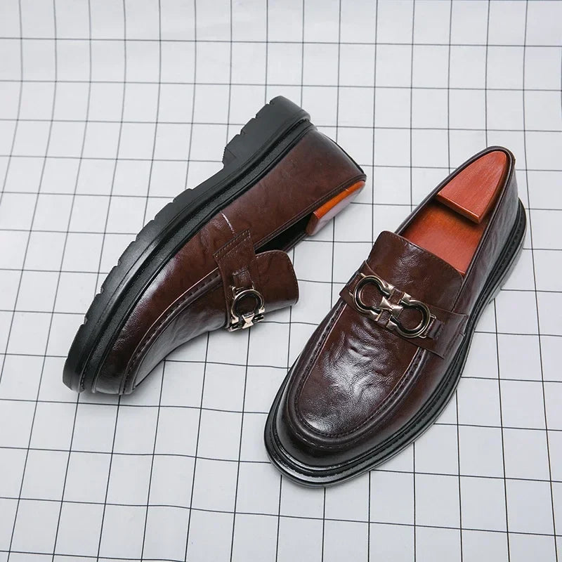 Mocassins Wilbur em pele