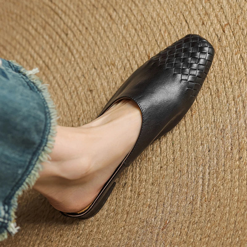 LIORA GENUINE LEATHER MULES