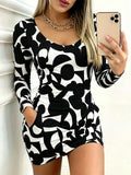 MAURA ABSTRACT MINI DRESS