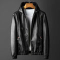 Chaqueta de cuero con capucha Rave