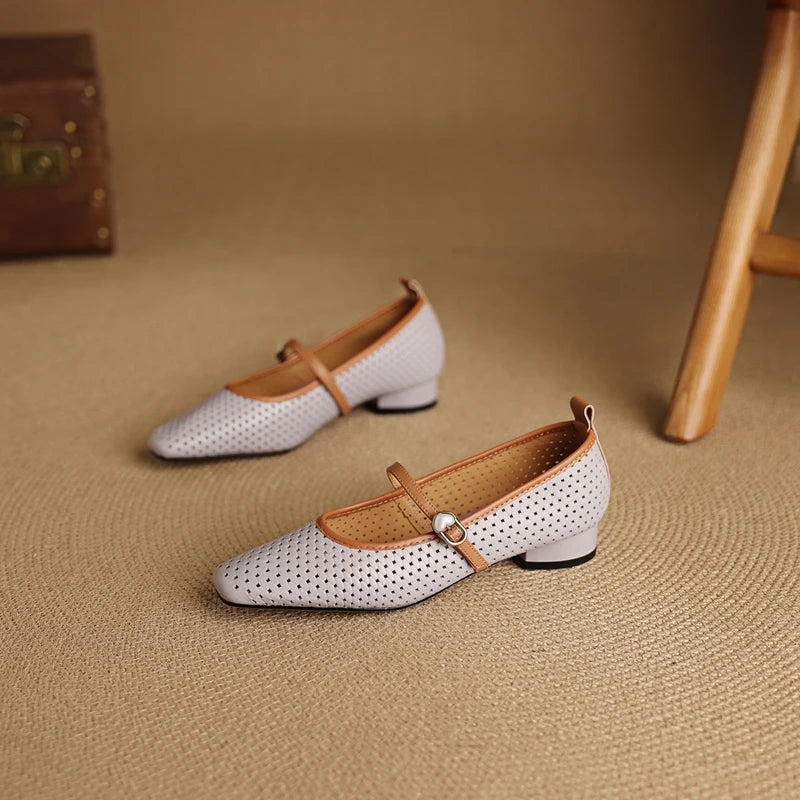 RAIKA GENUINE LEATHER MARY JANES
