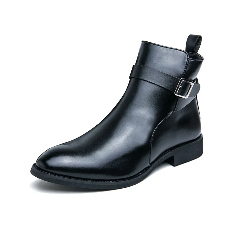 Bottines Chelsea Sergio en cuir véritable