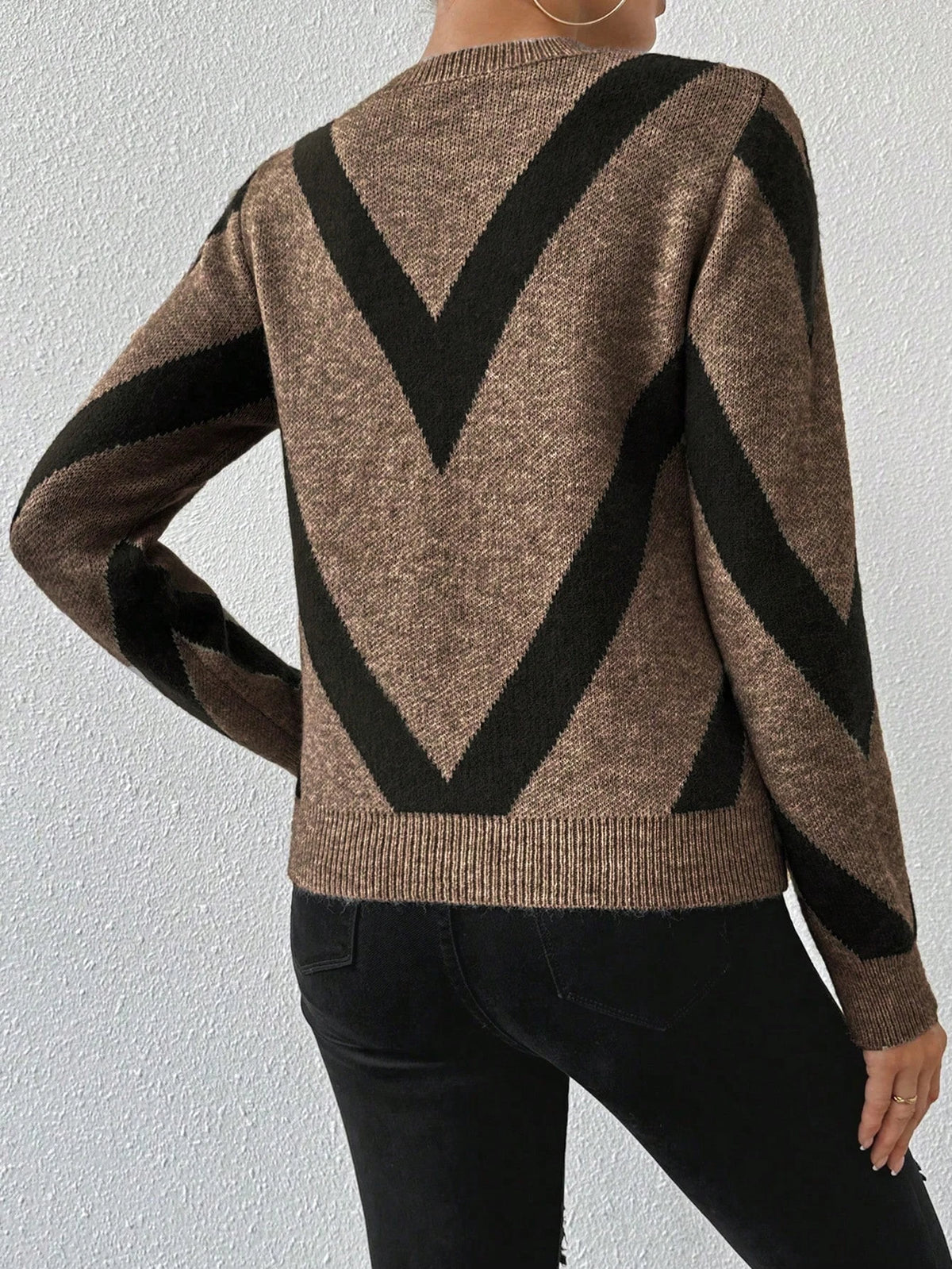 MIRELLE CHEVRON SWEATER