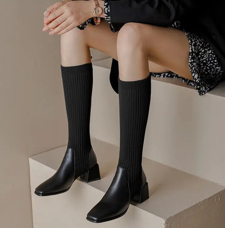 MONTREUIL KNIT BOOTS