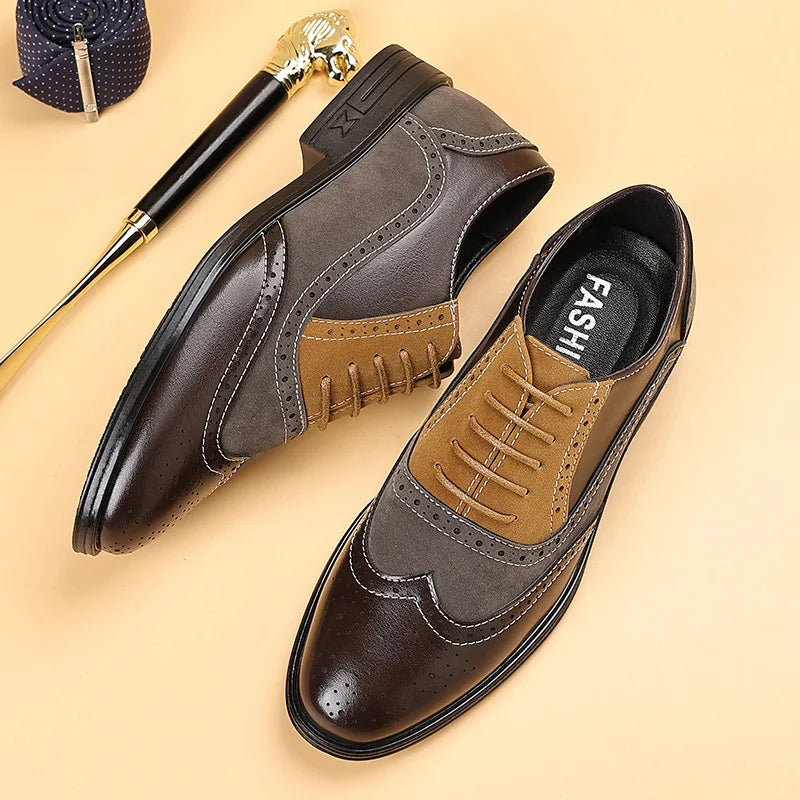 TRISTAN CONTRAST BROGUES