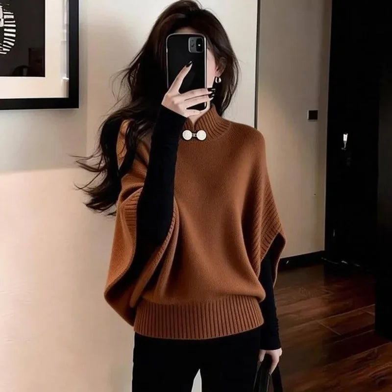 DELPHINE CAPE SWEATER