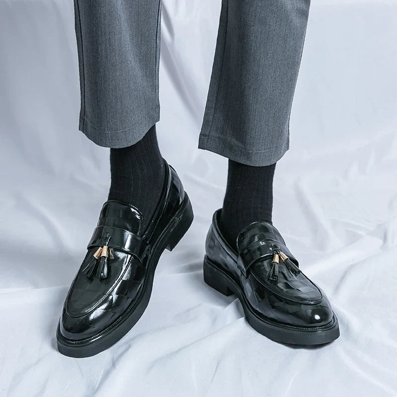 Lorenzo loafers i äkta läder