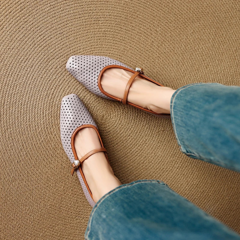 RAIKA GENUINE LEATHER MARY JANES