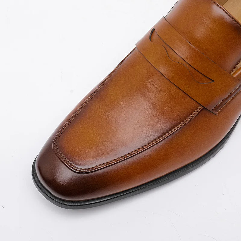 Malric loafers i läder