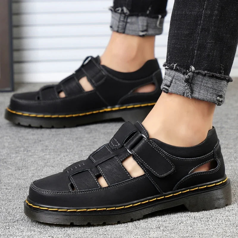 Sandalias Travi de cuero genuino