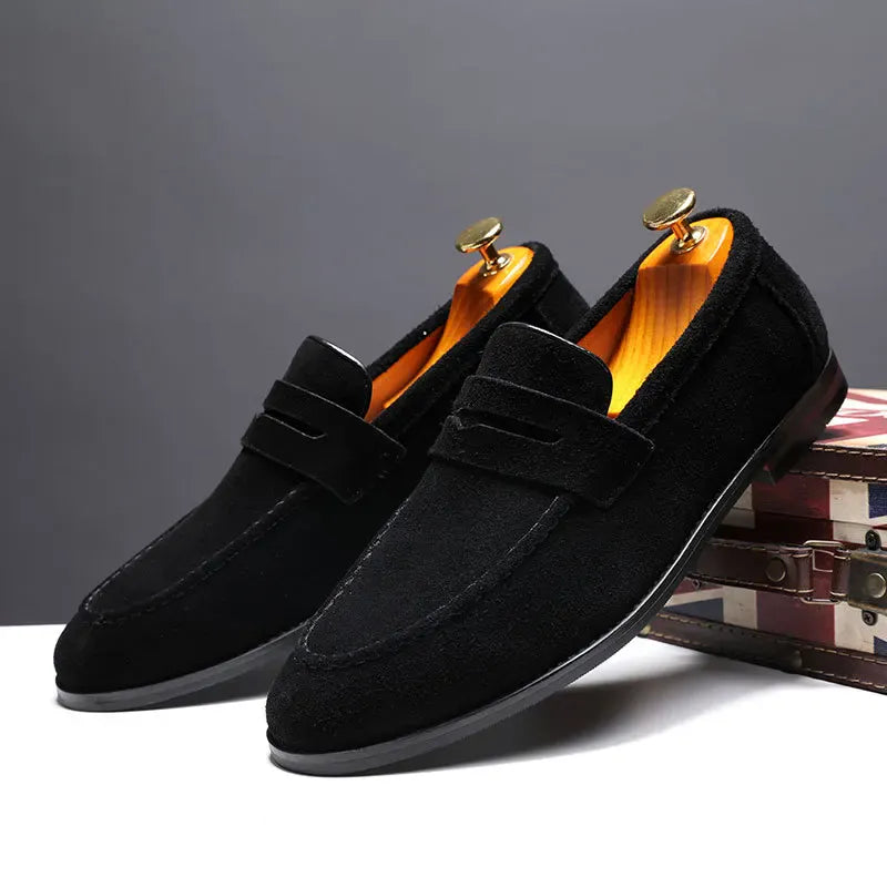 Lucas loafers i ruskind