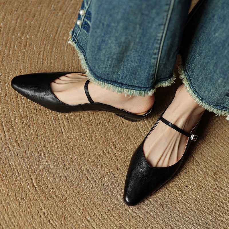 MULES EVELIS DE CUERO GENUINO