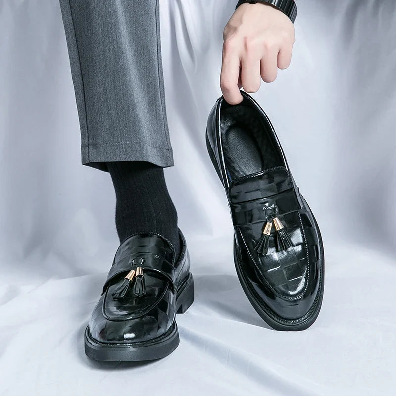 Lorenzo loafers i äkta läder
