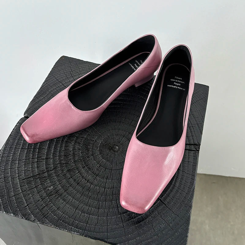 Nicole pumps i äkta läder