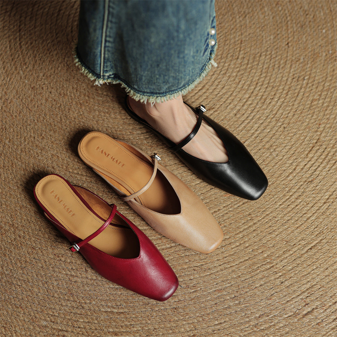 Mules Miral in vera pelle