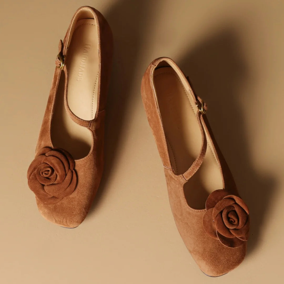 THEORA SUEDE MARY JANE HEELS